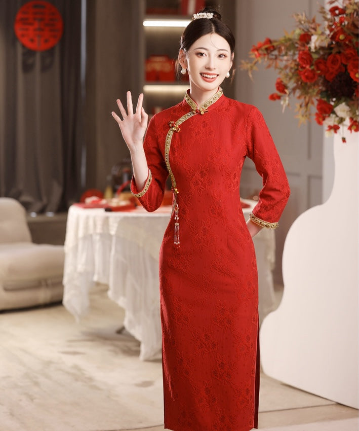 Bri Red Cheongsam