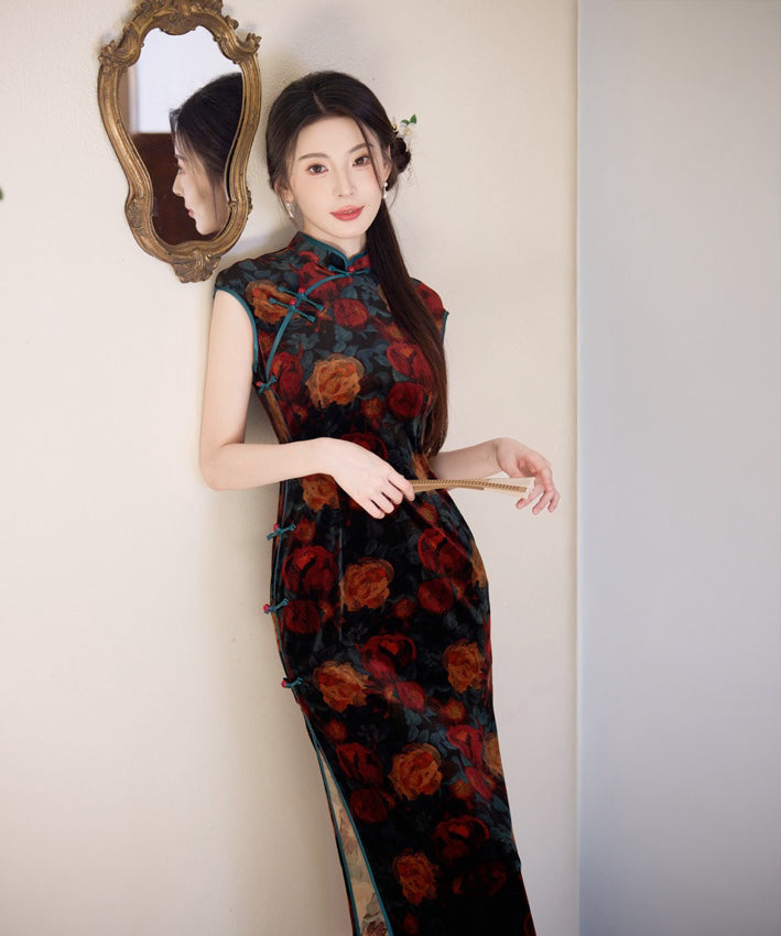 Blue Rose Cheongsam
