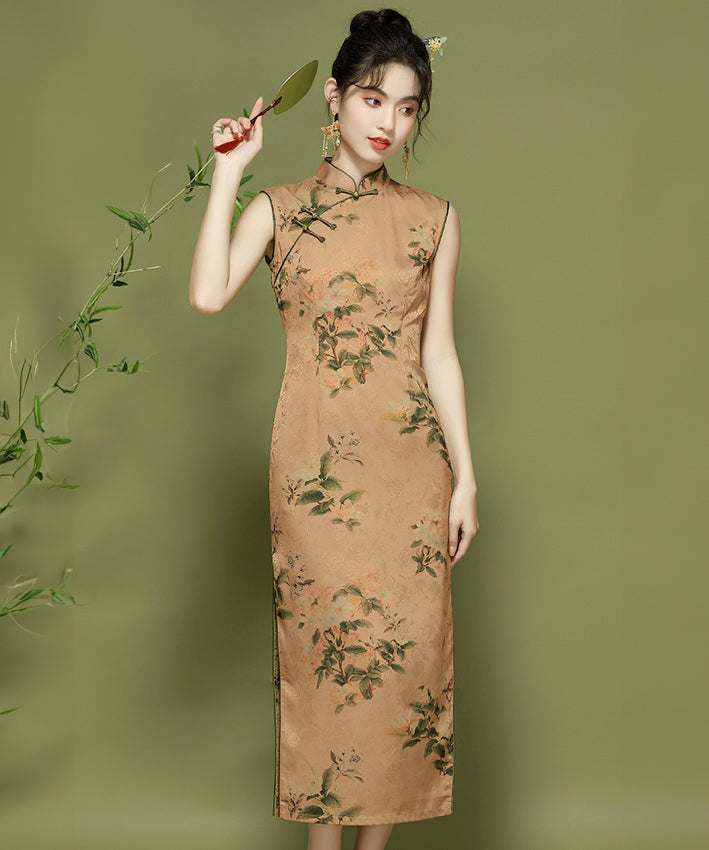 Very Rich Walnut Cheongsam