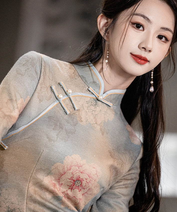 Tangyi Autumn Maxi Cheongsam