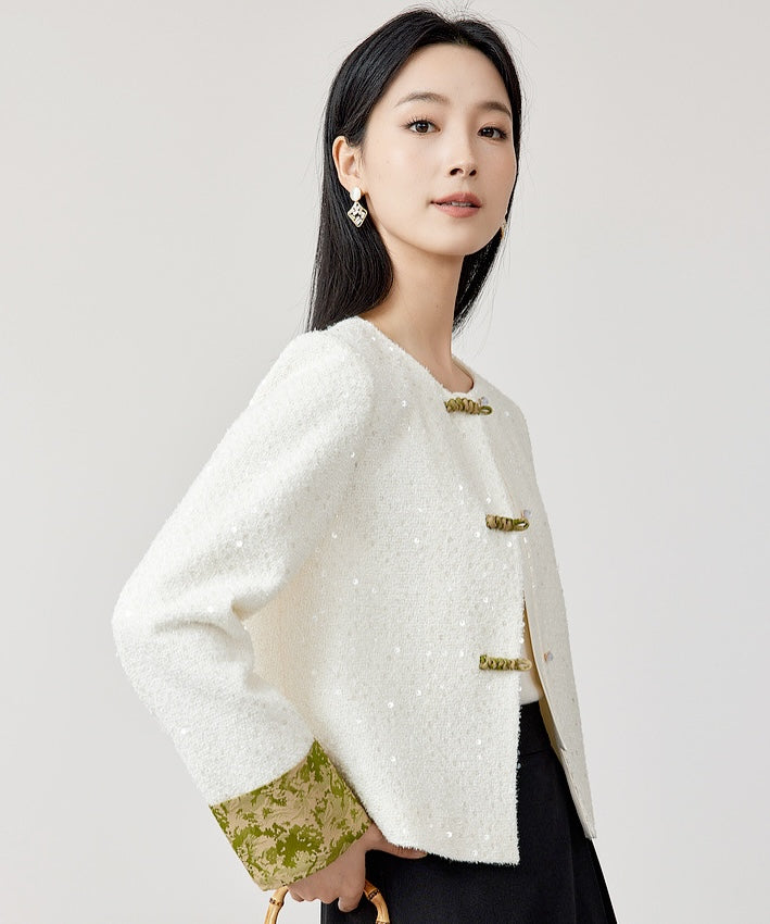 Ruo Sequin Cheongsam Blazer