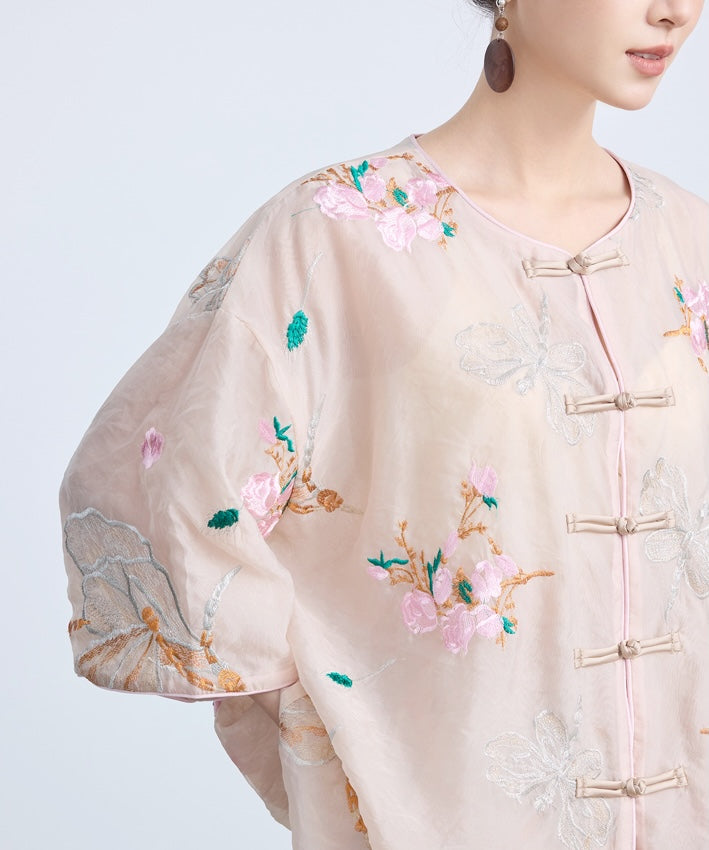 Julienne Oriental Embroidery Top + Shorts Set