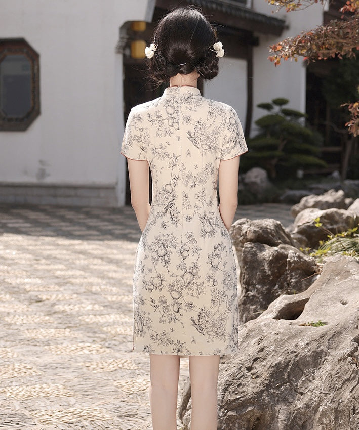 MinMin Cotton Short Cheongsam