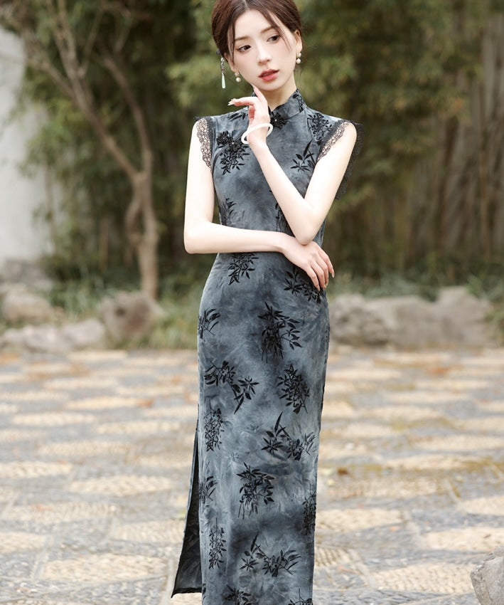 Kexi's Lace Trimmed Cheongsam