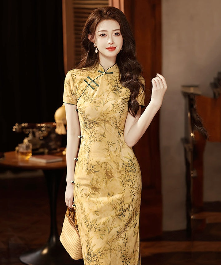 Mirian Gold Cheongsam