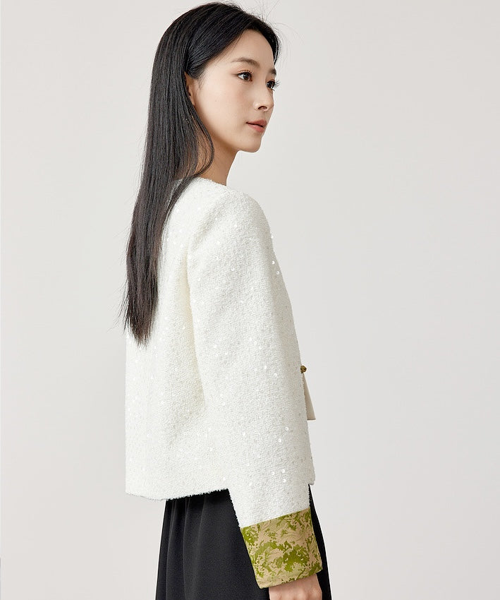 Ruo Sequin Cheongsam Blazer