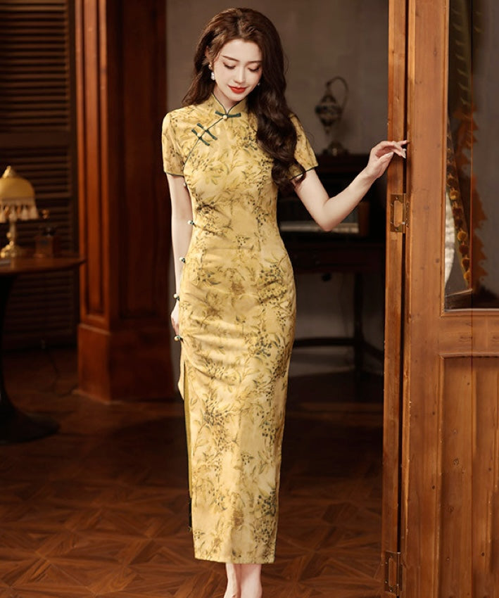 Mirian Gold Cheongsam
