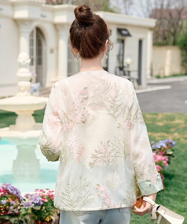 Bri Organza Embroidery Cheongsam Jacket