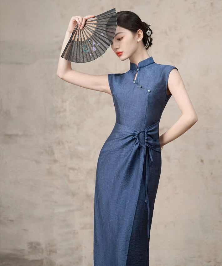 Yuri's Blue Cheongsam Dress