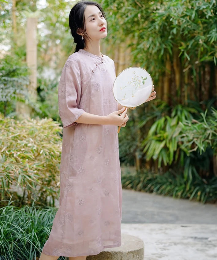 可希茶歇时光旗袍
