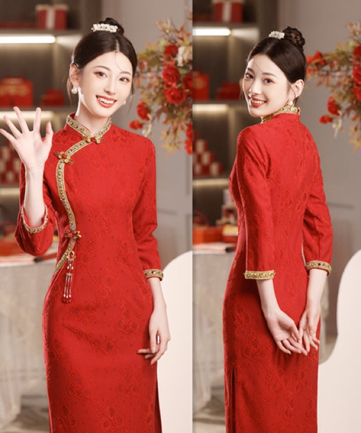 Bri Red Cheongsam