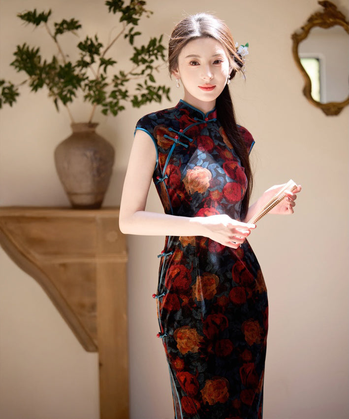 Blue Rose Cheongsam