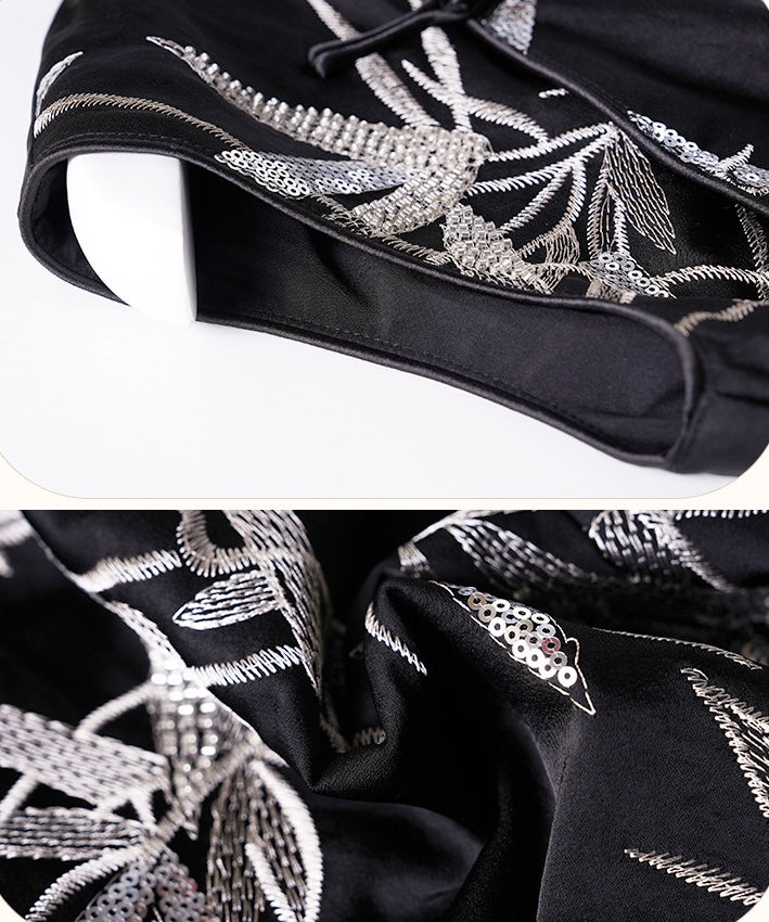 Shasha's Twilight Spark Beaded Cheongsam Top