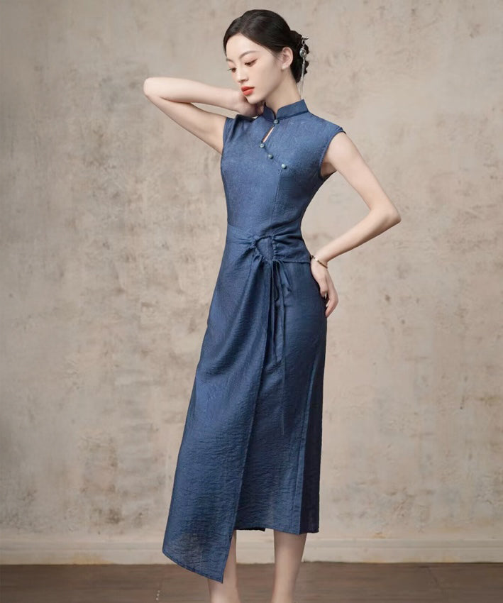 Yuri's Blue Cheongsam Dress