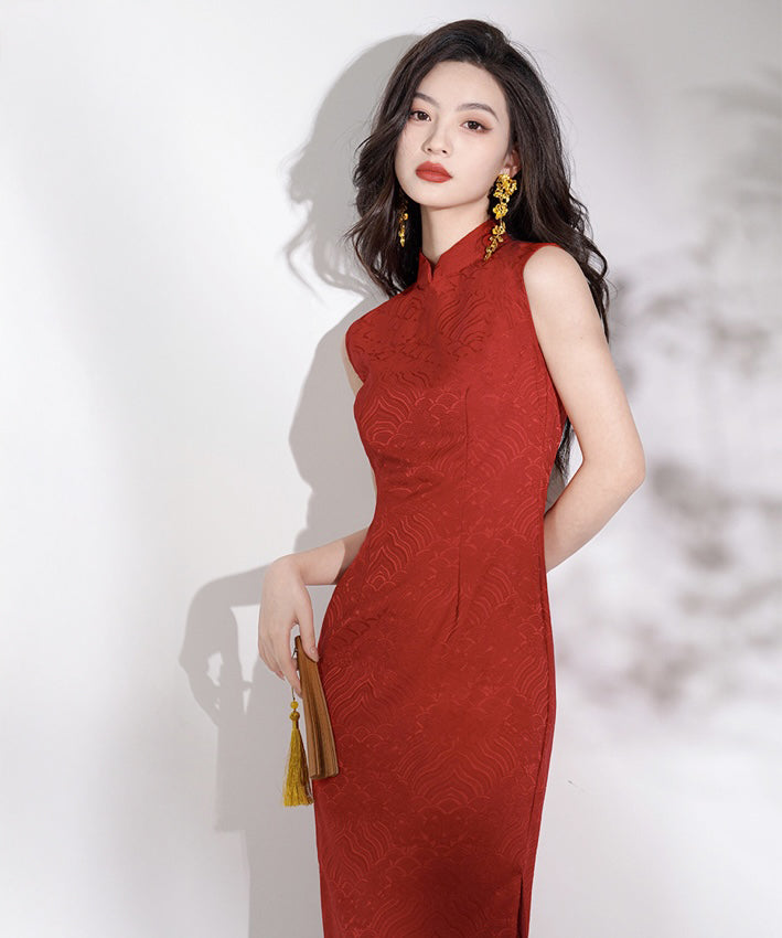 Keling Sleeveless Maxi Cheongsam