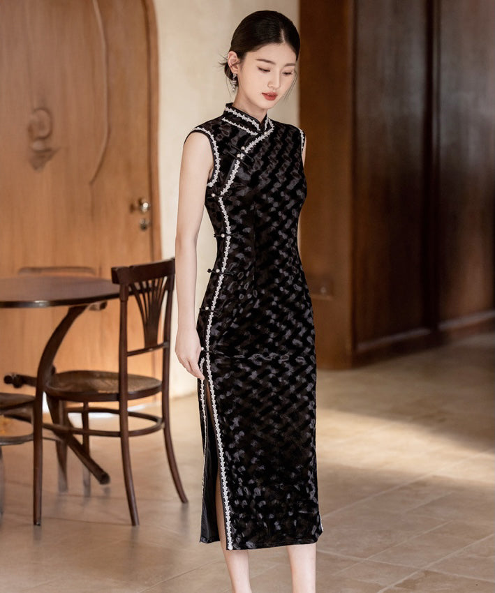 Yuru Capsleeveless Maxi Cheongsam