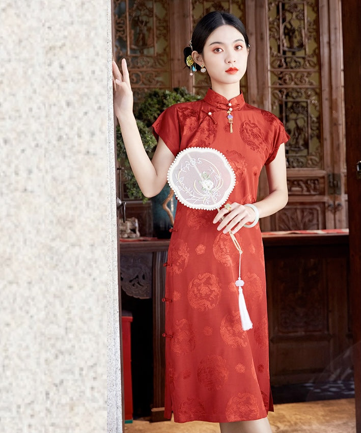 Lady FeiFeng's Red Cheongsam