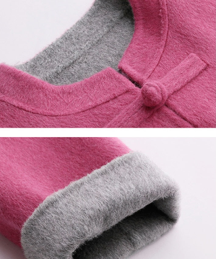 Yi-May Oriental Knot Woolen Coat