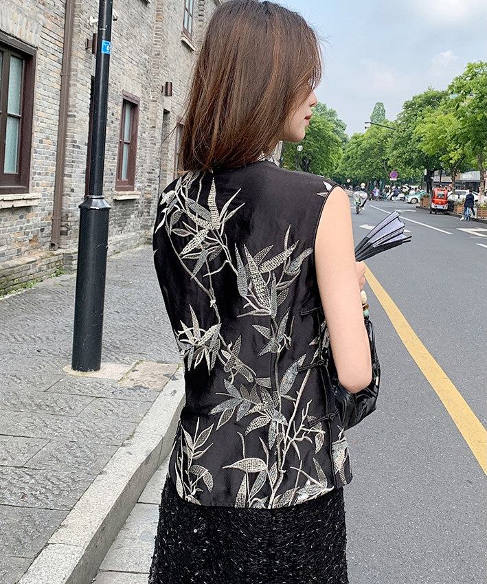 Shasha's Twilight Spark Beaded Cheongsam Top