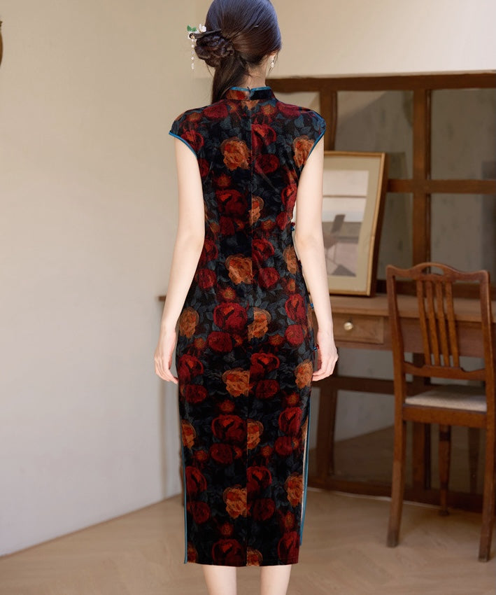 Blue Rose Cheongsam