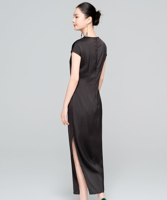 Tang Tang's Oriental Inspired Black Dress