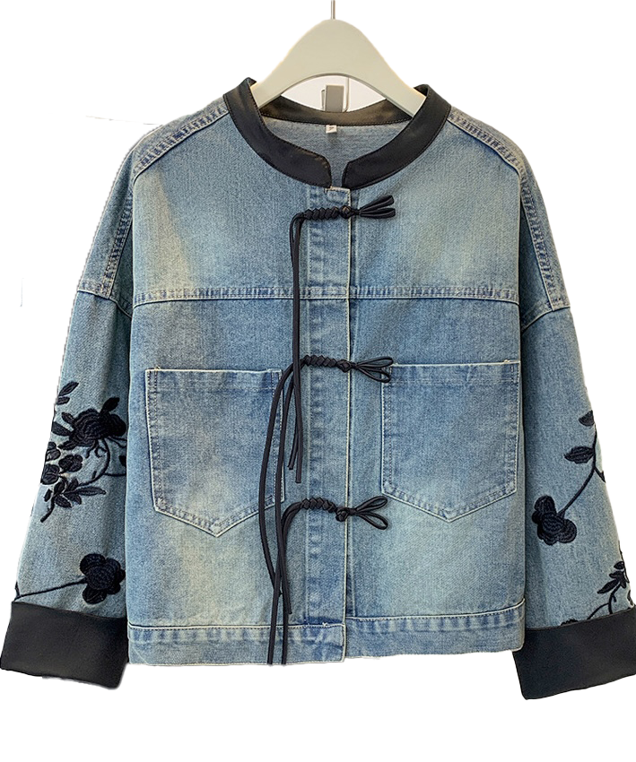 Missy Lovin Oriental Denim Jacket