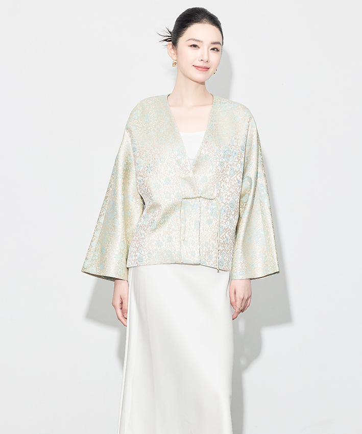 Aya Brocade Oriental Wrap