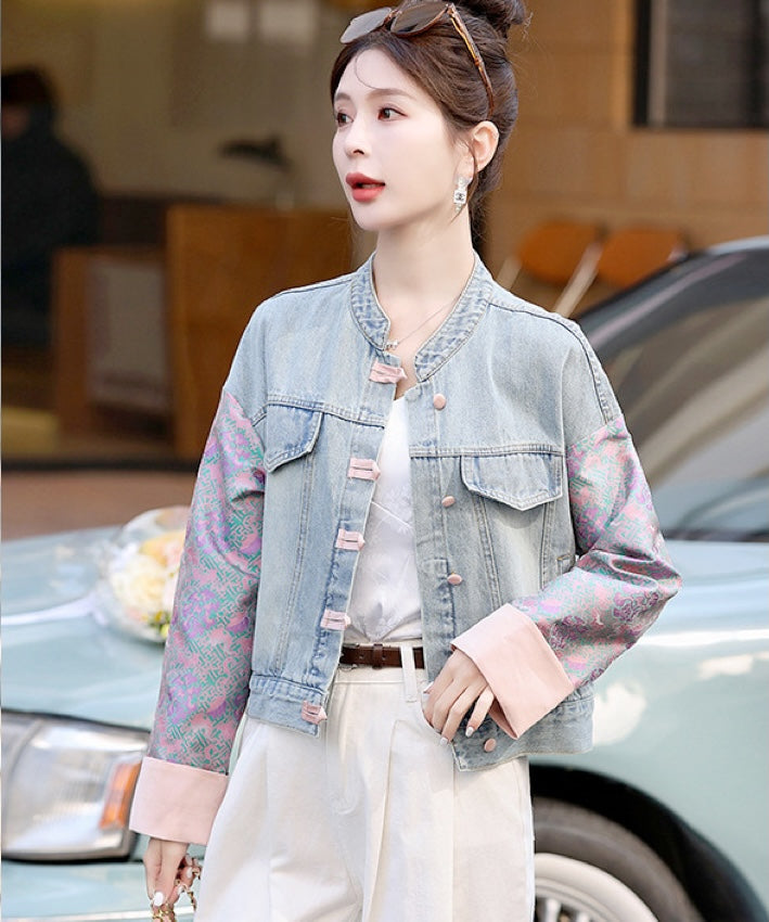 Missy Lara Oriental Denim Jacket