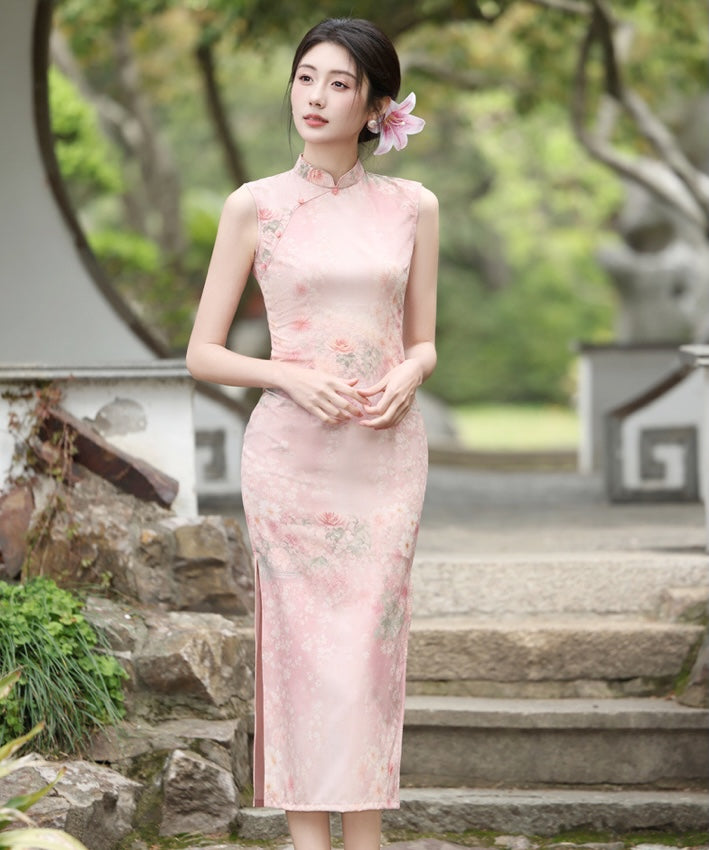 阿鲁埃特女士花朵旗袍