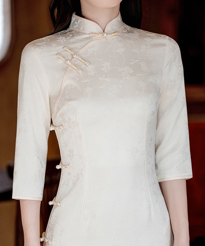 Enya Mid-Sleeves Cheongsam