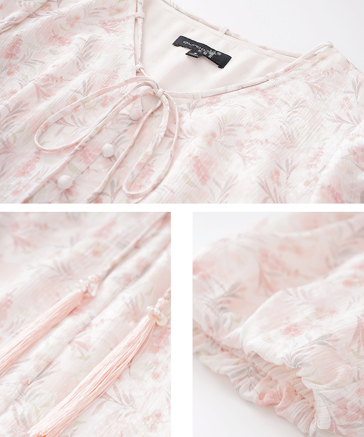 Sandie Oriental Inspired Pink Dress