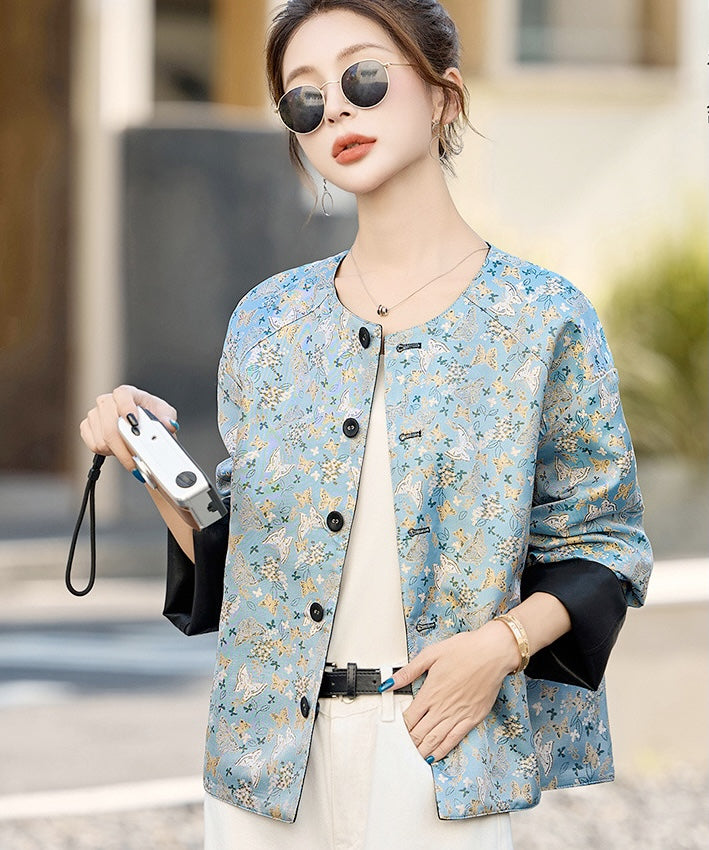 Astrid PU Reversible Cheongsam Jacket