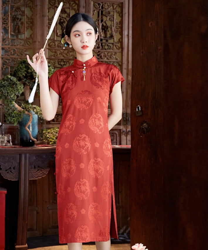 Lady FeiFeng's Red Cheongsam