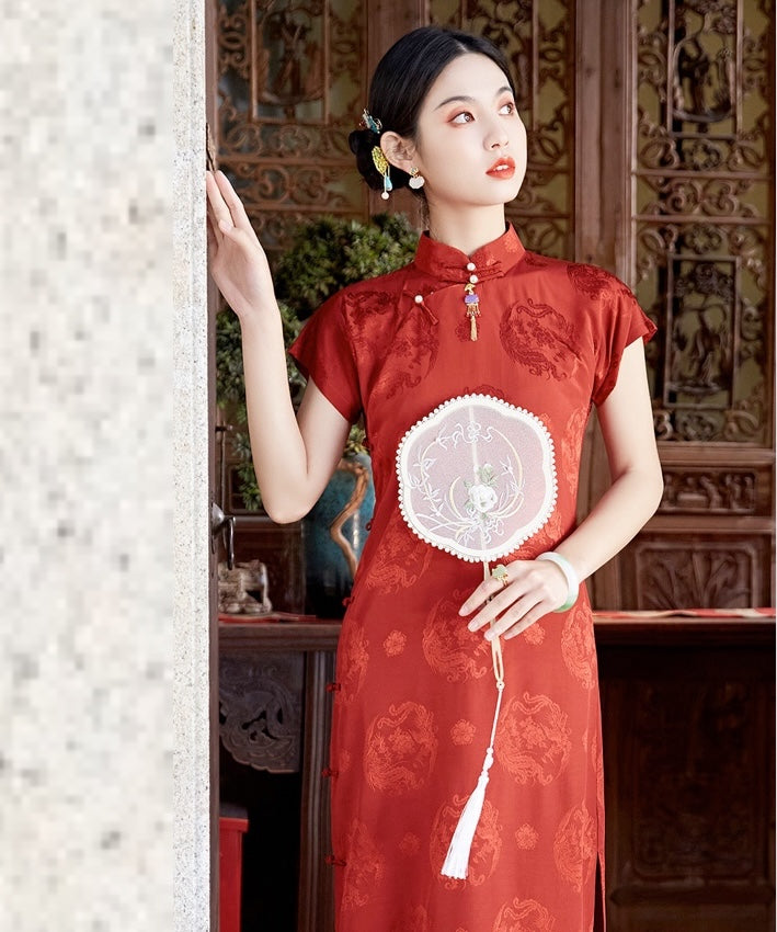 Lady FeiFeng's Red Cheongsam