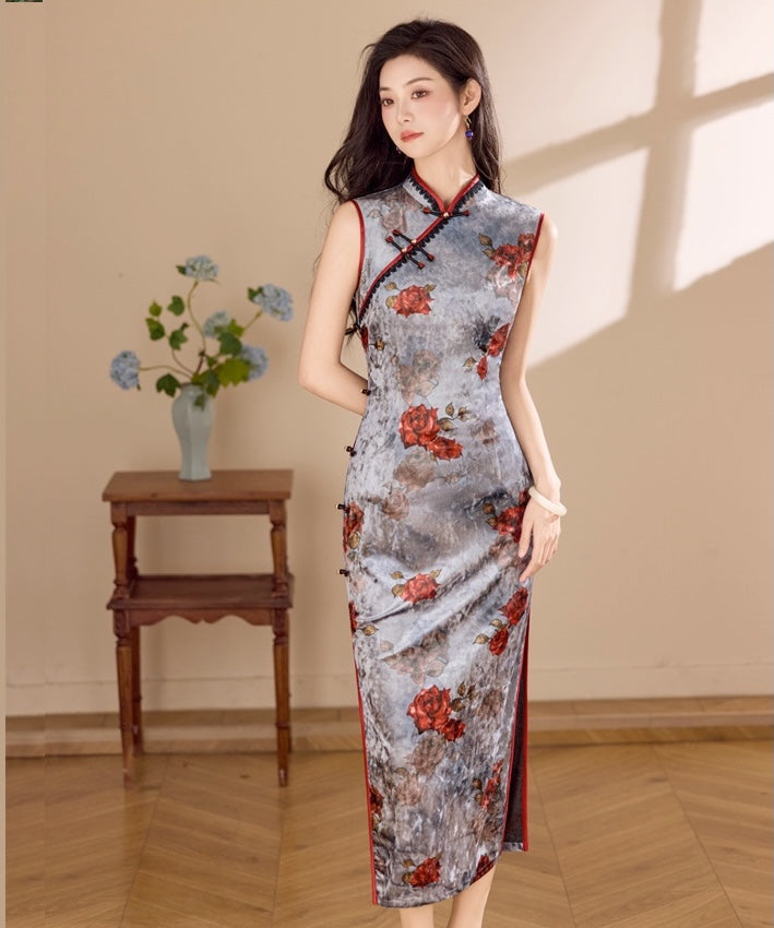 玫瑰遐想旗袍