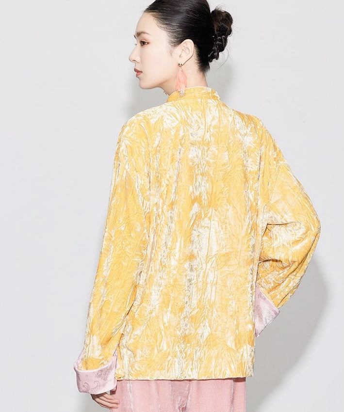 Golden Peony Cheongsam Jacket
