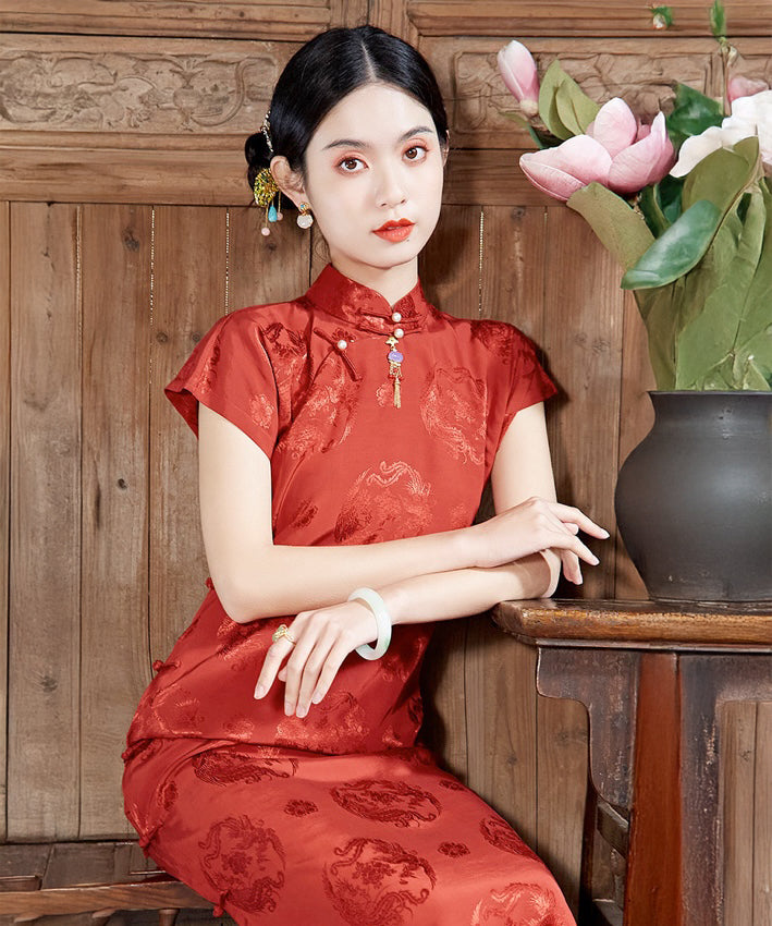 Lady FeiFeng's Red Cheongsam