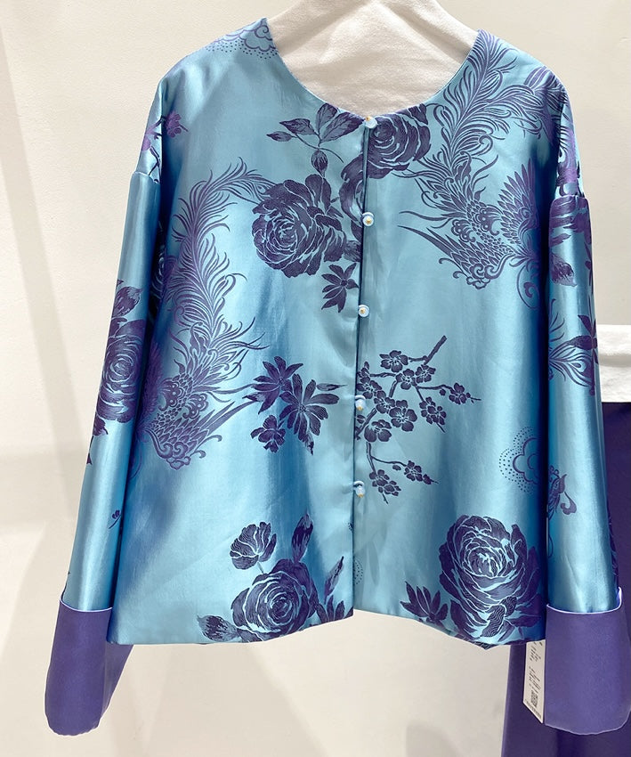 Lavender Peony Cheongsam Jacket