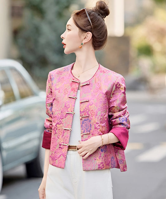 An'Ning Hot Pink Cheongsam Jacket