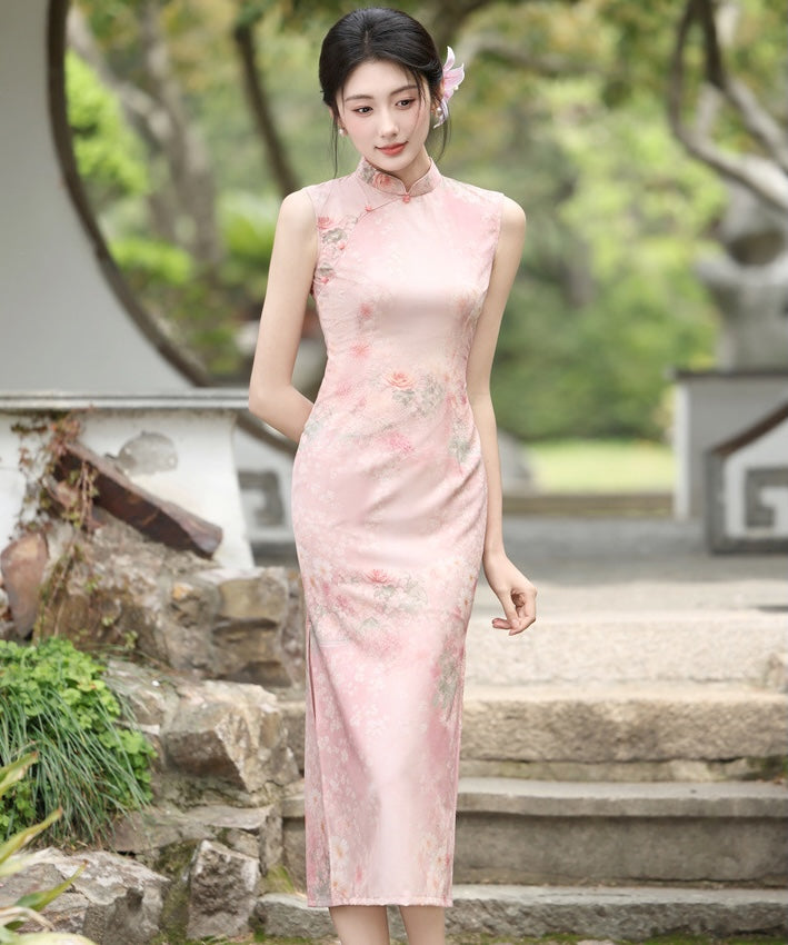 阿鲁埃特女士花朵旗袍
