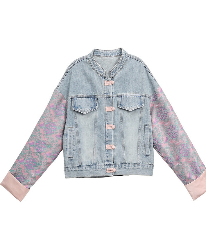 Missy Lara Oriental Denim Jacket