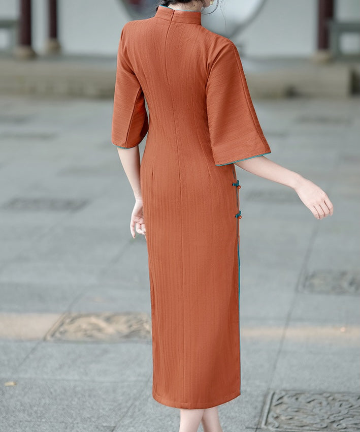 Ruoni Mid Sleeves Cheongsam