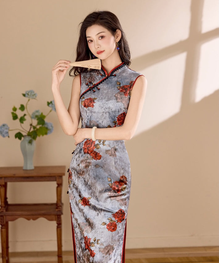 玫瑰遐想旗袍