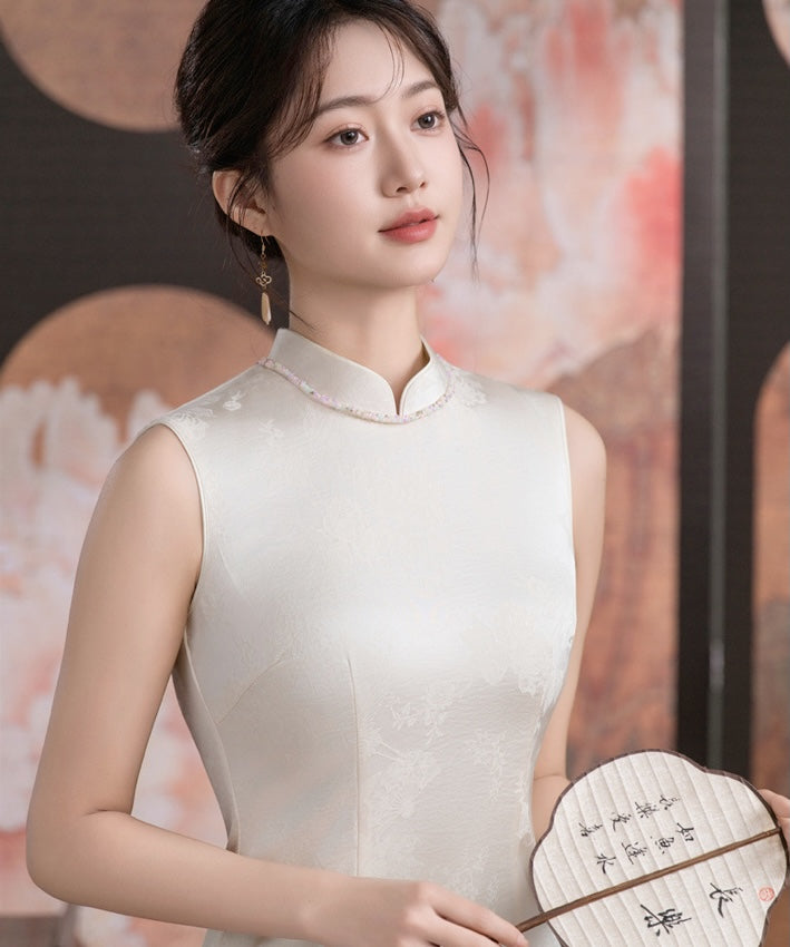 象牙克莱尔旗袍