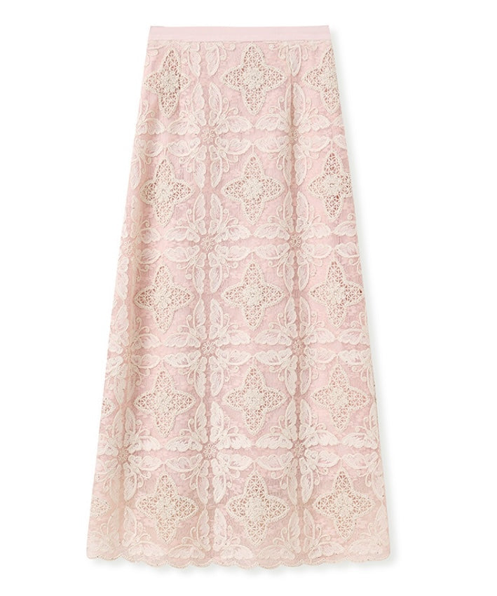 Serenelle Blush Lace Cheongsam Set