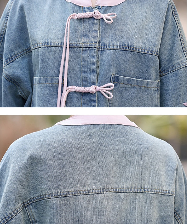 Missy Lovin Oriental Denim Jacket