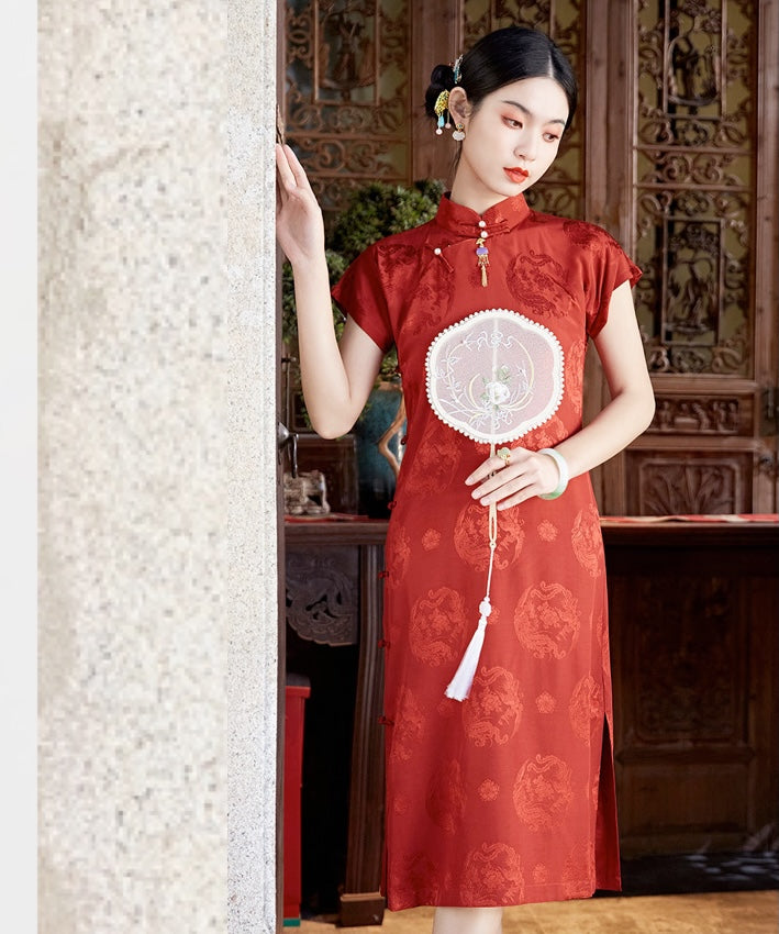 Lady FeiFeng's Red Cheongsam