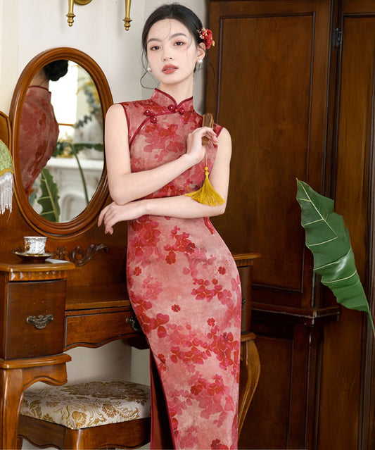 Auspicious Crimson Cheongsam