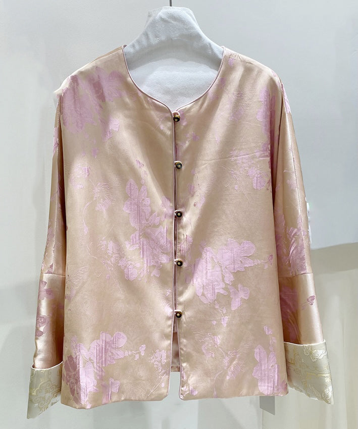 Jade Blossom Silken Jacket