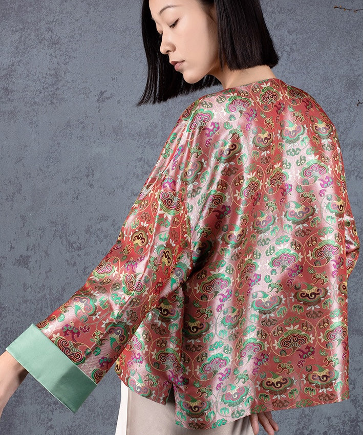 Empress Coral Silk Jacket